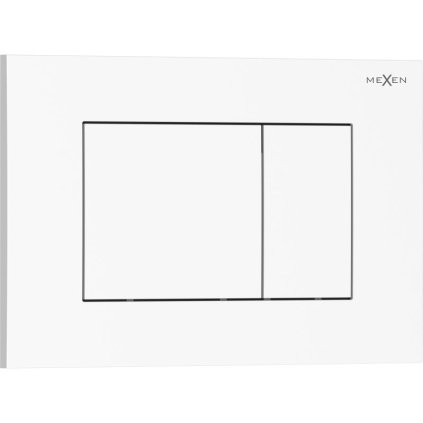 Mexen Tex 02, tlačidlo na splachovanie, biela lesklá, 6102-01