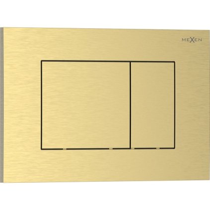 Mexen Tex 02, tlačidlo na splachovanie, brúsené zlato, 6102-11