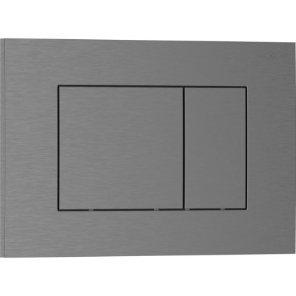 Mexen Tex 02, tlačidlo na splachovanie, brúsené grafit, 6102-12