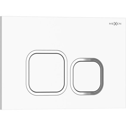 Mexen Tex 03, tlačidlo na splachovanie, biela lesklá, 6103-01