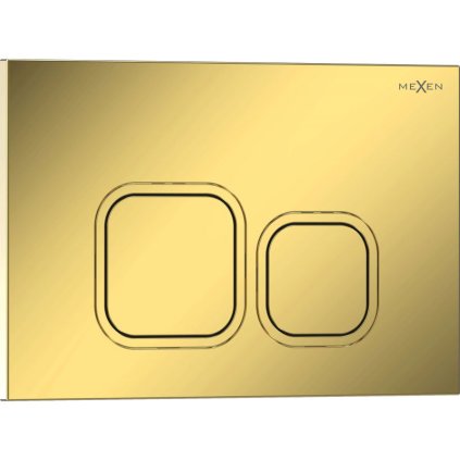 Mexen Tex 03, tlačidlo na splachovanie, zlatá šampanská lesklá, 6103-08