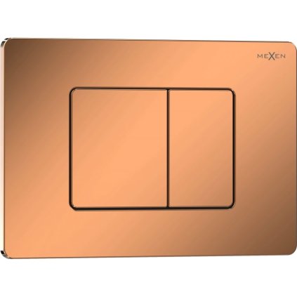 Mexen Tex 05, tlačidlo na splachovanie z nehrdzavejúcej ocele, ružovo zlatý lesklý - 6105-09