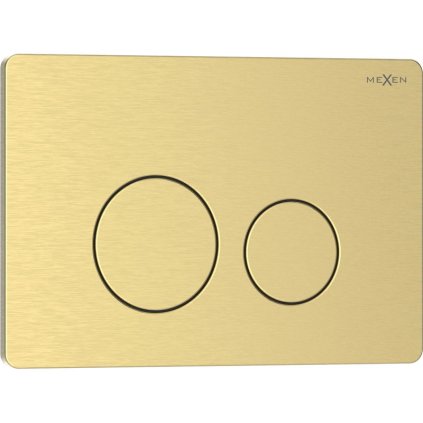 Mexen Tex 06, tlačidlo na splachovanie z nehrdzavejúcej ocele, brúsené zlato, 6106-11
