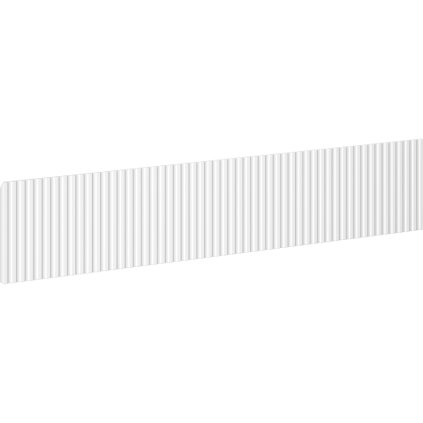 Mexen, Rýhované čelo pre korpus kúpeľňovej skrinky 100 x 20 cm, biela matná, 91A20-1000-235-1-01