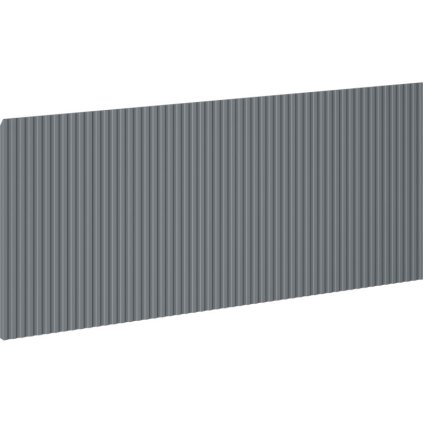 Mexen, Rýhované čelo pre korpus kúpeľňovej skrinky 90 x 43,5 cm, grafitová matná, 91A20-0900-470-1-66