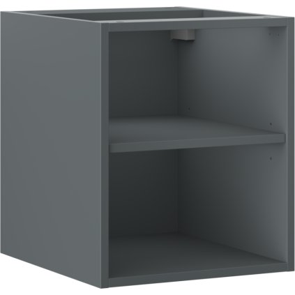 Mexen Box-A, otvorená skrinka s policou 40 cm, grafitová matná, 91AX2-0400-470-0-66