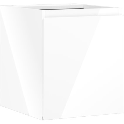 Mexen Orio, kúpeľňová skrinka 40 cm, 1 dvierka, biela lesklá, 91A11-04047-1-BF00