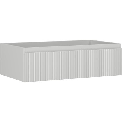 Mexen Rivel, kúpeľňová skrinka 80 cm, 1 zásuvka, drážkovaná, sivá matná, 91A20-08023-1-BF62