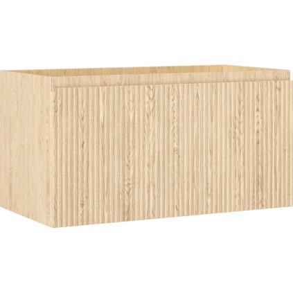 Mexen Rivel, kúpeľňová skrinka 90 cm, 1 zásuvka, drážkovaná, dub, 91A20-09047-1-BF81