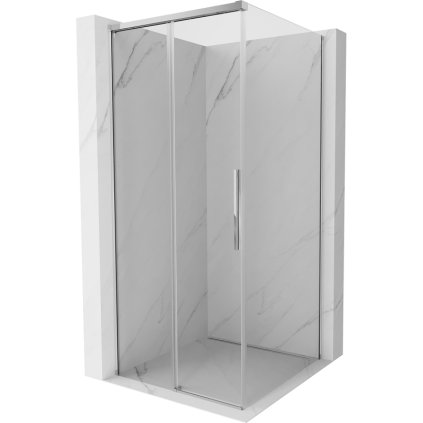 Mexen Rox, posuvná sprchová kabína 100 x 100 cm, 8mm číre sklo, chrómový profil, 8C2-100-100-01-00