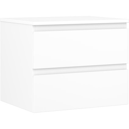 Mexen Orio, kúpeľňová skrinka 60 cm s hornou časťou, 2 zásuvky, biela matná, 91A10-06047-2-BFFC01