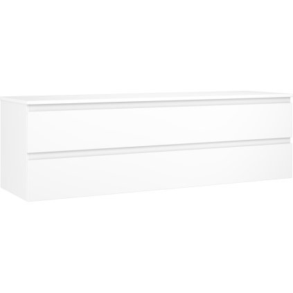 Mexen Orio, kúpeľňová skrinka 160 cm s hornou časťou, 2 zásuvky, biela matná, 91A10-16047-2-BFFC01