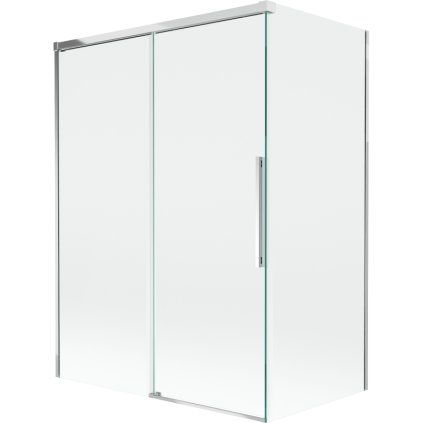 Mexen Rox, 2-krídlová posuvná vaňová zástena 120 + 70 x 150 cm, 8mm číre sklo, chrómový profil, 8C9-120-070-01-00