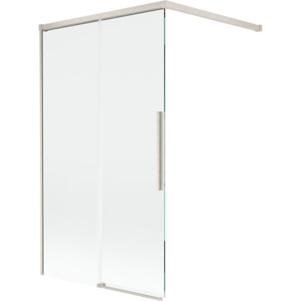 Mexen Rox, 2-krídlová posuvná vaňová zástena 100 x 150 cm, 8mm číre sklo, oceľový profil, 8C9-100-003-97-00