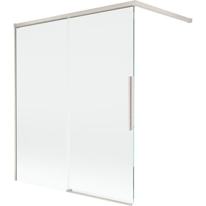 Mexen Rox, 2-krídlová posuvná vaňová zástena 140 x 150 cm, 8mm číre sklo, oceľový profil, 8C9-140-003-97-00