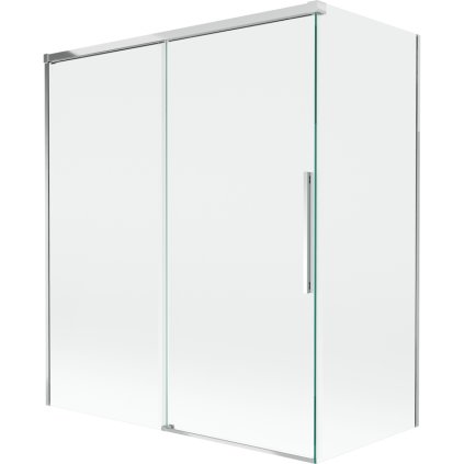 Mexen Rox, 2-krídlová posuvná vaňová zástena 140 + 70 x 150 cm, 8mm číre sklo, chrómový profil, 8C9-140-070-01-00