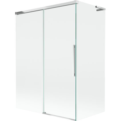 Mexen Rox, L posuvná 2-krídlová vaňová zástena 120 + 70 x 150 cm, 8mm číre sklo, chrómový profil, 8C9L-120-070-01-00