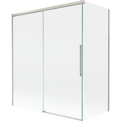 Mexen Rox, 2-krídlová posuvná vaňová zástena 140 + 70 x 150 cm, 8mm číre sklo, oceľový profil, 8C9-140-070-97-00