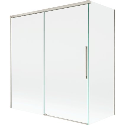 Mexen Rox, 2-krídlová posuvná vaňová zástena 150 + 70 x 150 cm, 8mm číre sklo, oceľový profil, 8C9-150-070-97-00