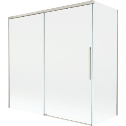 Mexen Rox, 2-krídlová posuvná vaňová zástena 160 + 70 x 150 cm, 8mm číre sklo, oceľový profil, 8C9-160-070-97-00