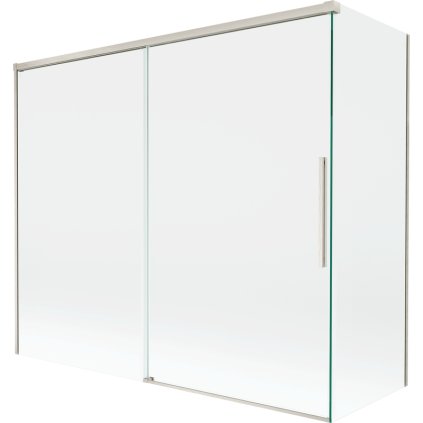 Mexen Rox, 2-krídlová posuvná vaňová zástena 180 + 90 x 150 cm, 8mm číre sklo, oceľový profil, 8C9-180-090-97-00