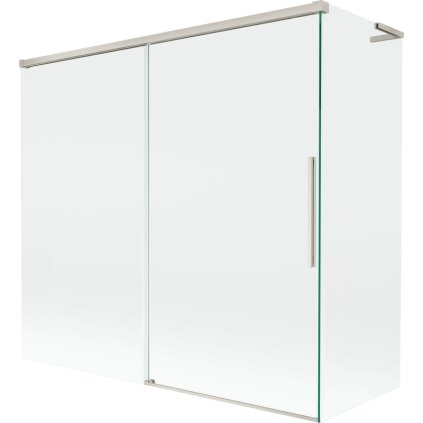 Mexen Rox, L posuvná 2-krídlová vaňová zástena 170 + 80 x 150 cm, 8mm číre sklo, oceľový profil, 8C9L-170-080-97-00