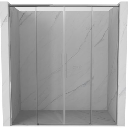 Mexen Rox, posuvné sprchové dvere 200 cm, číre sklo, chrómový profil, 8C2-200-002-01-00