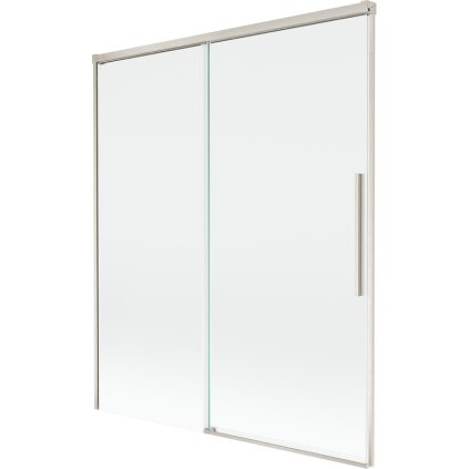 Mexen Rox, 2-krídlová posuvná vaňová zástena 140 x 150 cm, 8mm číre sklo, oceľový profil, 8C9-140-001-97-00