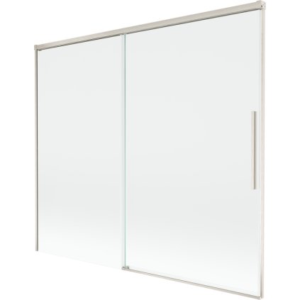 Mexen Rox, 2-krídlová posuvná vaňová zástena 180 x 150 cm, 8mm číre sklo, oceľový profil, 8C9-180-001-97-00