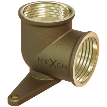 Mexen, mosadzné koleno Mexen BRASS, nástenné s pätkou 1/2 GW x 1/2 GW - W97408-1212