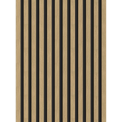 Mexen Lam-B, akustické stenové lamely 275 × 30 cm, HDF doska 4 mm, technická dyha, orech ľanový, S100-275307-3015-015
