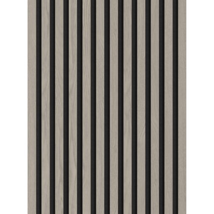 Mexen Lam-F, akustické stenové lamely 275 × 30 cm, plstený podklad 8 mm, technická dyha, dub popolavý, S105-275307-3015-005