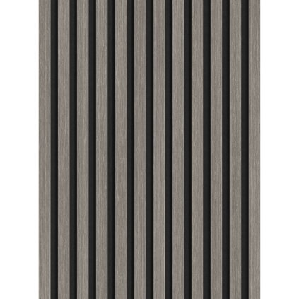 Mexen Lam-F, akustické stenové lamely 275 × 30 cm, plstený podklad 8 mm, technická dyha, dub striebristý, S105-275307-3015-007