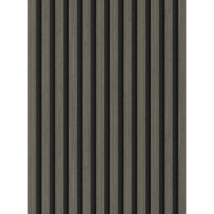 Mexen Lam-F, akustické stenové lamely 275 × 30 cm, plstený podklad 8 mm, technická dyha, dub ónyxový, S105-275307-3015-010