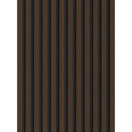 Mexen Lam-F, akustické stenové lamely 275 × 30 cm, plstený podklad 8 mm, technická dyha, orech palisandrový, S105-275307-3015-021