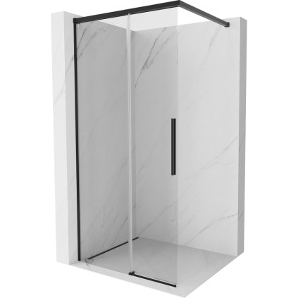 Mexen Rox, sprchová stena 100 x 200 cm, 8mm číre sklo, čierny matný profil, 8C2-100-003-70-00