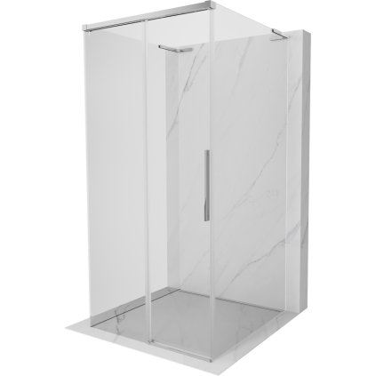 Mexen Rox-3SL, 3-stenná rozťahovacia sprchová kabína 110 x 110 cm, 8mm číre sklo, chrómový profil, 8C2L-110-110-01-00-3S