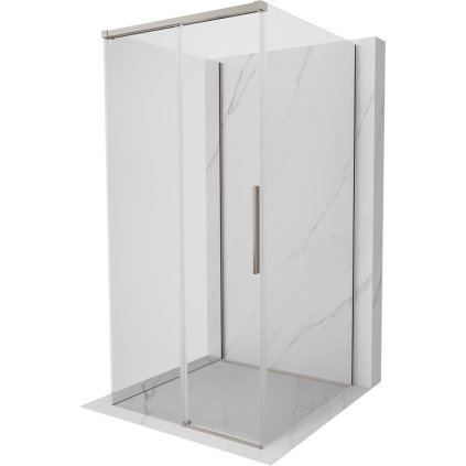 Mexen Rox-3S, 3-stenný sprchový kút 95 x 95 cm, 8mm číre sklo, oceľový profil, 8C2-095-095-97-00-3S