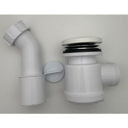 Polysan, Sifón, priemer otvoru 50 mm, DN50, zátka z liateho mramoru, biela, 303700000266