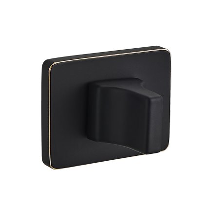 Kuchinox, rozeta ku kľučke pre WC zámok, čierna-zlatá matná, LAV-LP2_703A