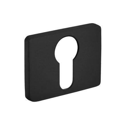 Kuchinox, rozeta ku kľučke s otvorom pre cylindrickú vložku, čierna matná, LAV-LP2_902A