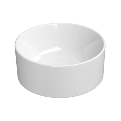 GSI, KUBE X keramické umývadlo na dosku, priemer 32cm, biela ExtraGlaze, 943511