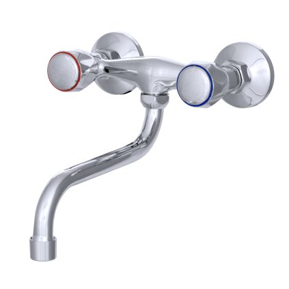 Gamma Clasic S, nástenná drezová batéria 150mm, chrómová, GMA-BCCS-S-CH