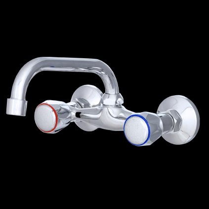 Gamma CLASIC C, umývadlová / kuchynská batéria s výlevkou 20cm, 150 mm, chrómová, GMA-BCCS-C-CH