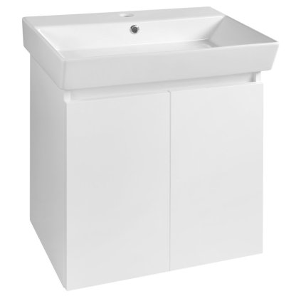 Aqualine, PANEDA umývadlová skrinka 55x55x34,2cm, biela, PN255