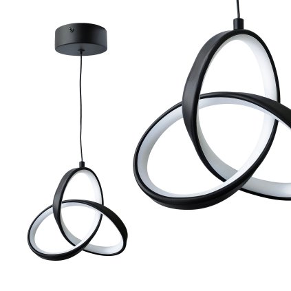 Toolight, LED stropné osvetlenie 13W, 4000K, APP1784-CP, čierna matná, OSW-08978