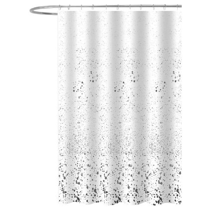 Aqualine, Sprchový záves 180x180cm, polyester, biela, kačice, ZV042