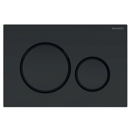 Geberit Sigma20 - Ovládacie tlačidlo Sigma20, čierna matná/čierna, 115.882.16.1