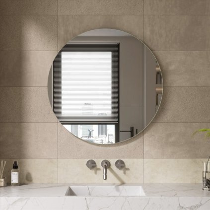 ErgaRoundMirror Clear 80x80cm 1