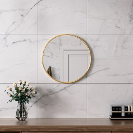 ErgaRoundMirror50x50cmGoldenFrame 1